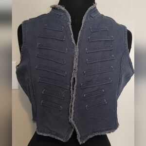 Stylish Blue Sleeveless Vest